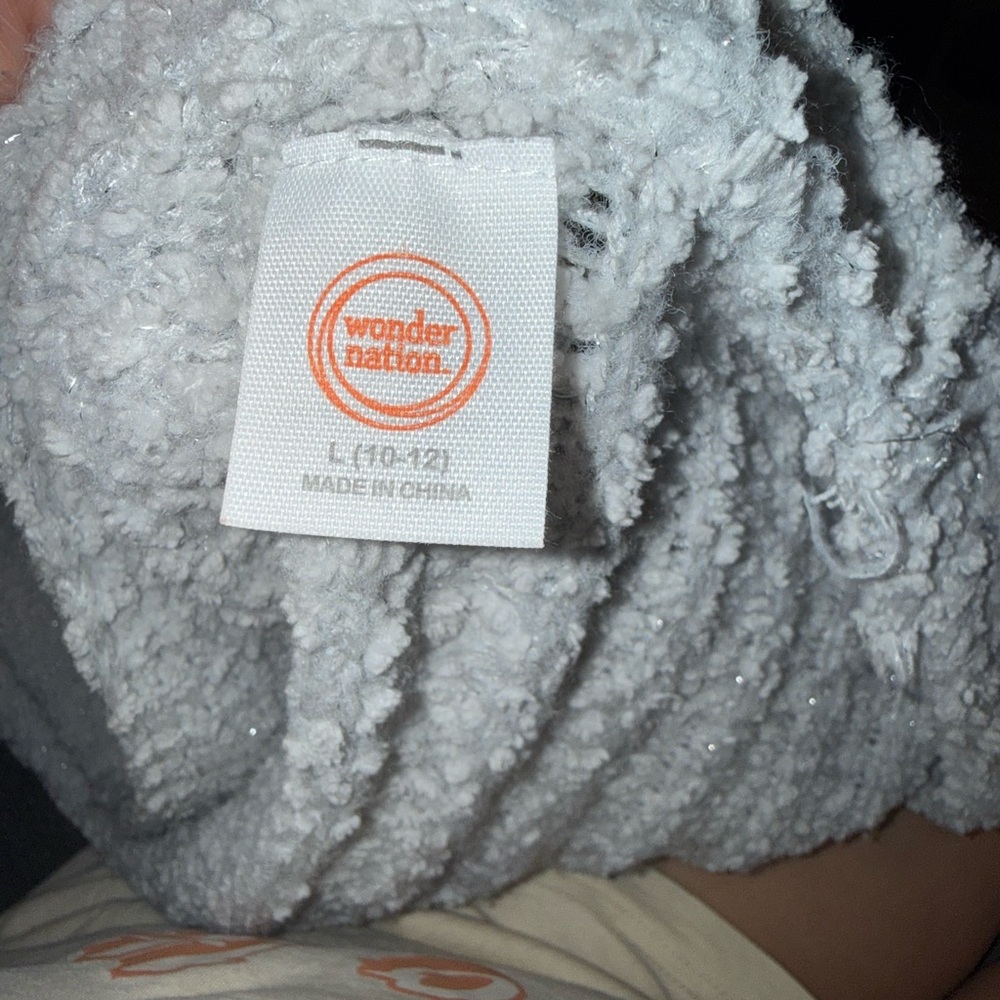Plush Light Gray Cardigan
